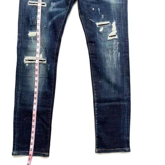 7th HVN London Men’s Distressed Dark Wash Slim Jeans Size 32 - Picture 14 of 15